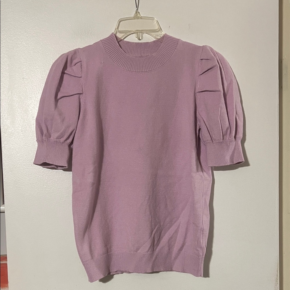 Mariam lilac short sleeve sweater